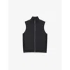 Reiss Mens Navy Newford Funnel-neck Quilted Gilet Xl In Black