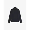Reiss Mens Navy  X Atelier Royal Half-zip Cashmere Jumper In Blue