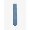 Reiss Mens  Santo Medallion-pattern Silk T In Navy