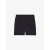 Reiss Mens Navy Sussex Regular-fit Pleated-front Woven Shorts In Blue