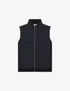 Reiss William Quilted Gilet Vest In Navy