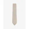 Reiss Mens Oatmeal Donato Wool And Silk T In Brown