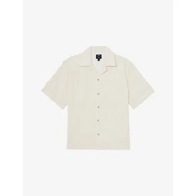 Reiss Mens Off White  X Ché Mastella Cotton Shirt
