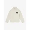 Reiss Mens  X Mclaren Snoop Logo-embroidered Fleece Jacket Off White