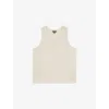 Reiss Mens Off White Watson Textured Knitted Vest In Off White