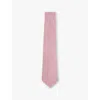 Reiss Soft Pink Melange Melange Silk Tie In Soft Pink Melan