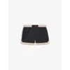 Reiss Mens Navy Baller Contrast-panel Regular-fit Woven Swim Shorts
