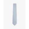 Reiss Mens Ceremony Textured Woven Tie Light Blu In Light Blue