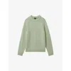 Reiss Mens Cloud Crew-neck Regular-fit Wool-blend Jumper Sage Green