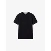 Reiss Mens Crewneck Short-sleeve Stretch-jersey T-shirt Navy Blue In Navy Blue