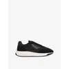 Reiss Emmett Lightweight Running Sneakers In Black/white