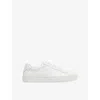 Reiss Mens White Luca Leather Low-top Trainers In White
