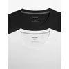 Reiss Mens Black White Flex Set Of Two Stretch-jersey T-shirts Xl