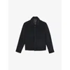 Reiss Mens Navy Perisil Patch-pocket Regular-fit Wool-blend Jacket In Blue