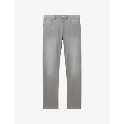 Reiss Mens Picton Slim-fit Stretch-denim Jeans Light Washed Grey