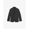 Reiss Mens Grey Promise Slim-fit Stretch Wool-blend Blazer In Gray