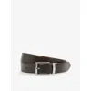 Reiss Mens Tan Dark Brown Reversible Leather Belt