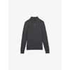 Reiss Mens Derby Grey Marl Trafford Polo-collar Slim-fit Wool Jumper In Gray
