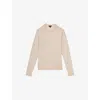 Reiss Mens Wessex Crewneck Wool Jumper Kale Green In Brown