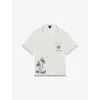 Reiss Galera Brushstroke Camp Shirt