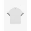 Reiss Mens White  X Ché Valbonne Stripe-cuff Woven Shirt Xl