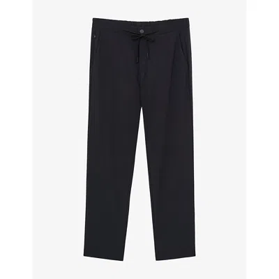 Reiss Mens Rider Tailored-fit Stretch-woven Trousers Navy In Blue