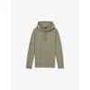 Reiss Mens Sage Fabien Drawstring-hood Regular-fit Stretch-jersey Hoody In Sage