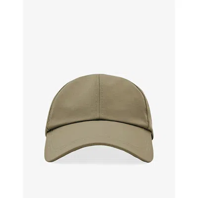 Reiss Mens Sage Green Paxton Logo-embroidered Nylon Baseball Cap