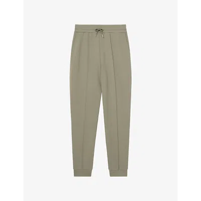 Reiss Mens Sage Premier Drawstring-waist Straight-leg Stretch-jersey Jogging Bottoms