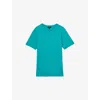 Reiss Mens Seafoam Bless Crewneck Short-sleeve Cotton T-shirt