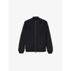 Reiss Navy Harlan Brushed Wool-blend Bomber Jacket In Navy