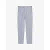 Reiss Mens Belmont Slim-fit Tapered-leg Stretch-woven Trousers Soft Blue