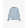 Reiss Mens Soft Blue Wessex Crewneck Wool Jumper Xl