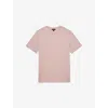 Reiss Mens Soft Pink Bless Regular-fit Cotton-jersey T-shirt Xs In Pink