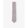 Reiss Mens Soft Pink Santo Medallion-pattern Silk T