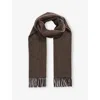 Reiss Mens  Picton Wool And Cashmere Scarf In Taupe