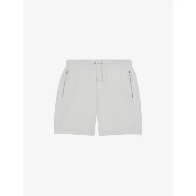 Reiss Mens White Angus Textured Stretch-woven Shorts Xl