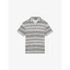 Reiss Chez Crochet Camp Shirt In Multi