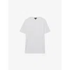 Reiss Mens White Count Crewneck Short-sleeve Cotton T-shirt Xs
