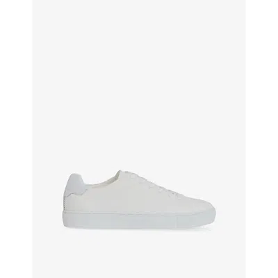Reiss Mens  Finley Knit Low-top Trainers In White