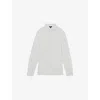 Reiss Mens White Carvalho Long-sleeved Cotton Shirt Xl