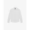 Reiss Mens White Kappo Patch-pocket Stretch-cotton Overshirt Xl