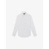 Reiss Mens White Marcel Slim-fit Long-sleeve Cotton Dinner Shirt Xs