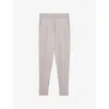 Reiss Mens Wicker Brown Melange Billings Drawstring-waist Wool-blend Jogging Bottoms In Neutral