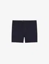 Reiss Mens Navy Wicket Stretch-cotton Chino Shorts In Blue