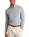 Reiss Blackhall Merino Wool Quarter Zip Pullover In Gray