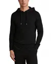 Reiss Merino Wool Hoodie In Black