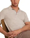 Reiss Merino Wool Polo Shirt In Brown
