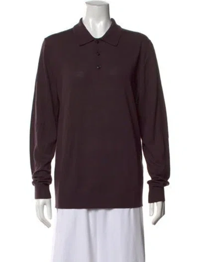 Pre-owned Reiss Merino Wool Sweater W/ Tags In Purple