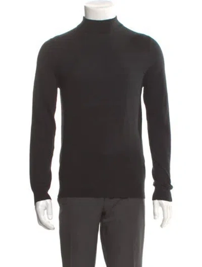 Pre-owned Reiss Merino Wool Turtleneck Pullover In Gray